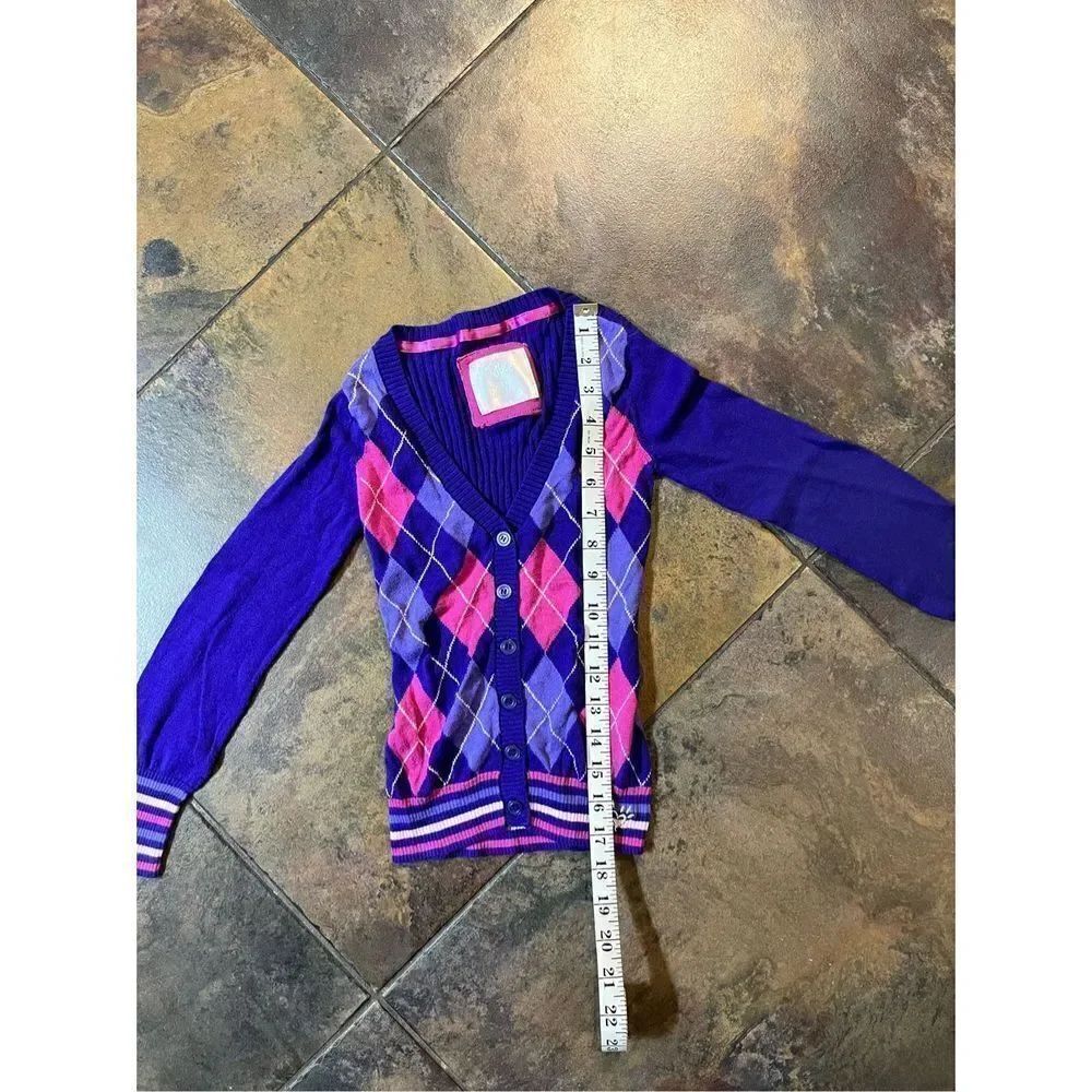 Justice Girls Button Up Cardigan Size 6 - Picture 3 of 8